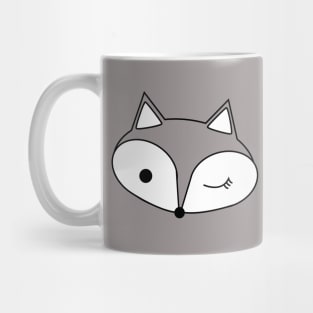 Grey's Transparent Winking Fox Lispe Mug